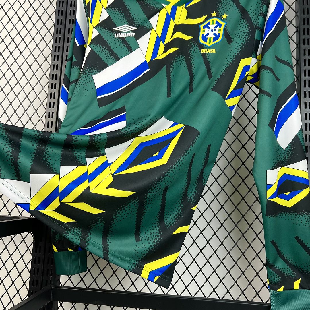 Retro Brazil 1994 Goalkeeper Long Sleeve Shirt
