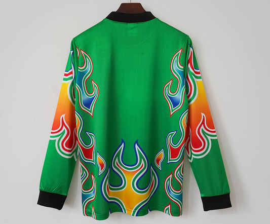 Retro Japan 1998 Green Long Sleeve Goalkeeper Shirt