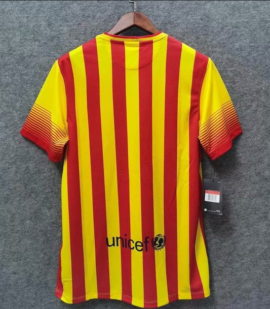 13/14 Barcelona Yellow and Orange Shirt