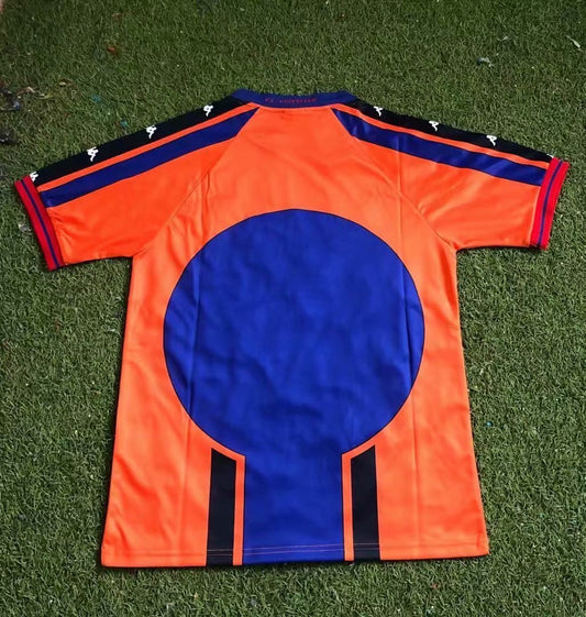 97-98 Barcelona Orange Shirt
