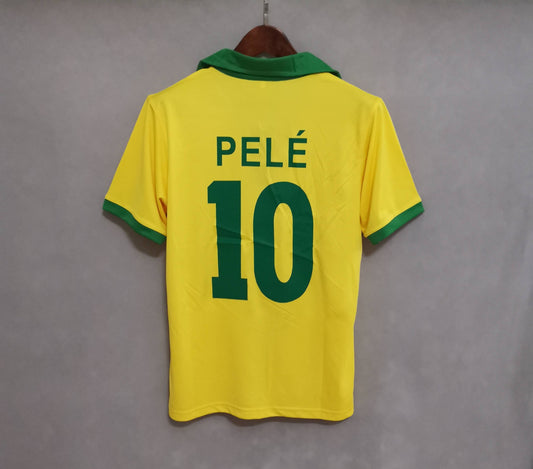 1957 Brazil Home Yellow Retro Shirt