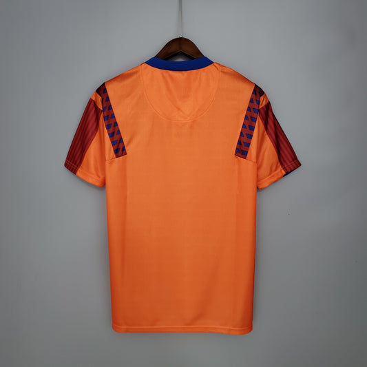 91/92 Barcelona Orange Shirt