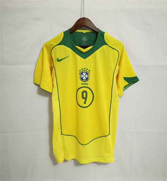 2004 Brazil Home Retro Shirt
