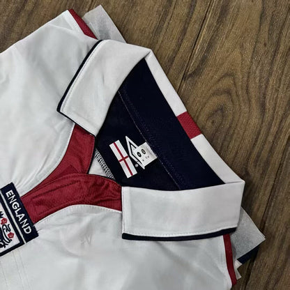 Retro England 2004 Home Long Sleeve Shirt