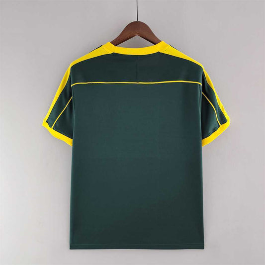 1998 Brazil Goalkeeper Dark Green Retro Shirt