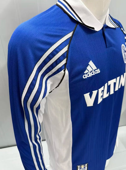 Retro FC Schalke 04 1998/00 Home Long Sleeve Shirt