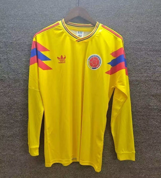 Retro Colombia 1990 Home Long Sleeve Shirt