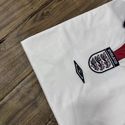 Retro England 2004 Home Long Sleeve Shirt