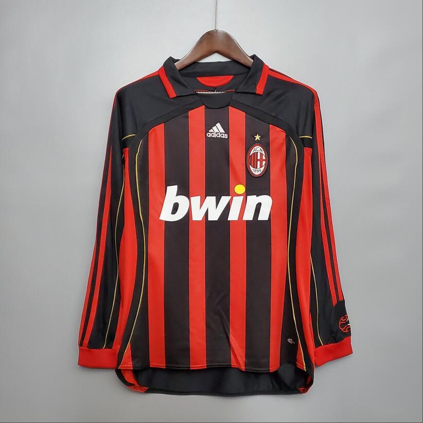 06/07 AC Milan Home Long Sleeve Shirt