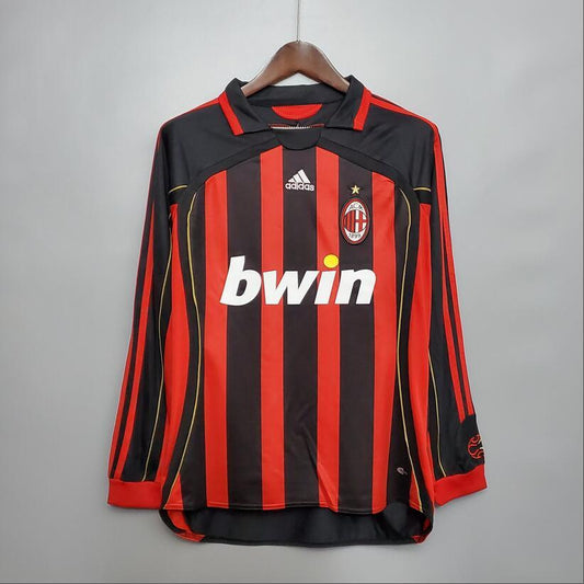 06/07 AC Milan Home Long Sleeve Shirt