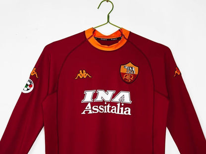 Retro Roma 2000/01 Home Long Sleeve Shirt