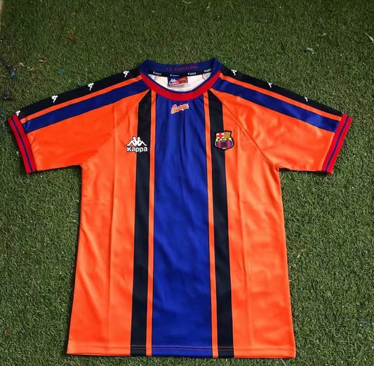 97-98 Barcelona Orange Shirt