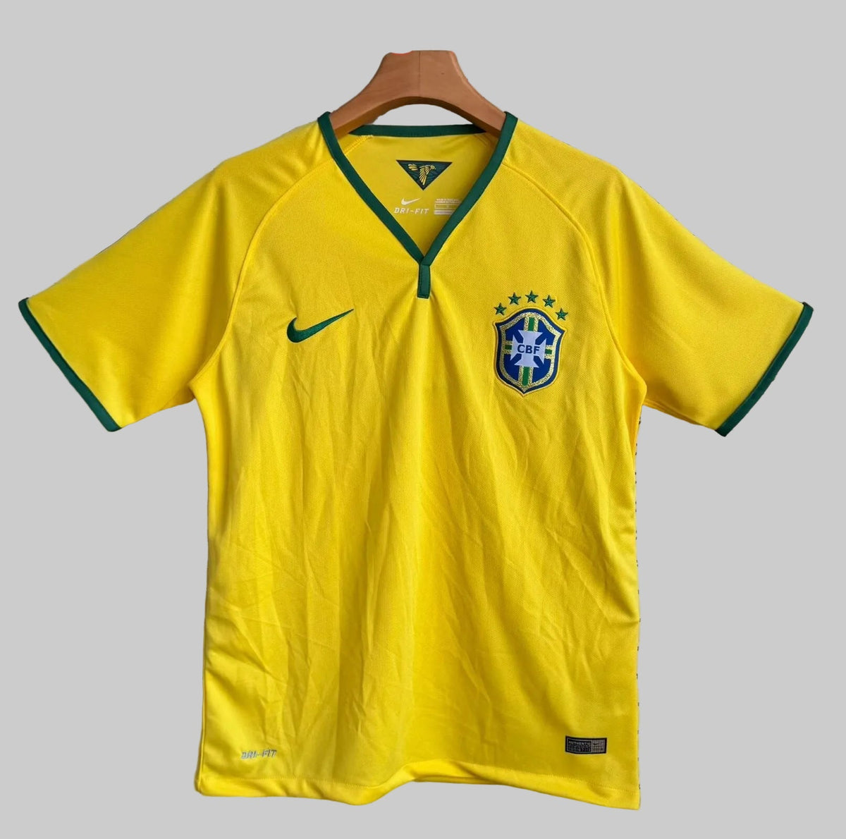 2014 Brazil Home Retro Shirt