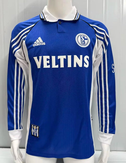 Retro FC Schalke 04 1998/00 Home Long Sleeve Shirt