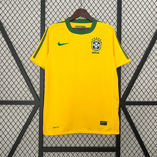 2010 Brazil Home Retro Shirt