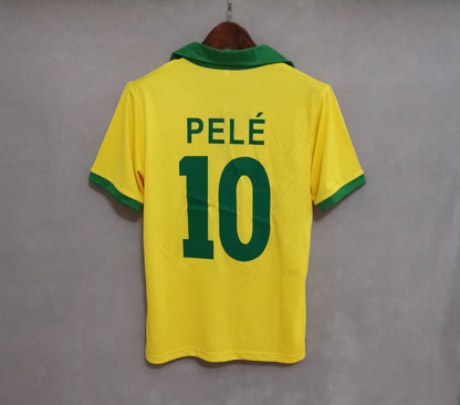 1957 Brazil Home Yellow Retro Shirt