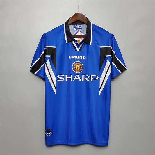 1996-98 Manchester United Royal Blue Third Retro Shirt