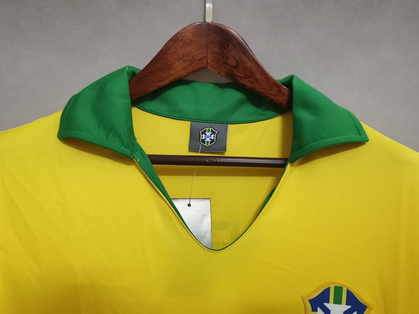 1957 Brazil Home Yellow Retro Shirt