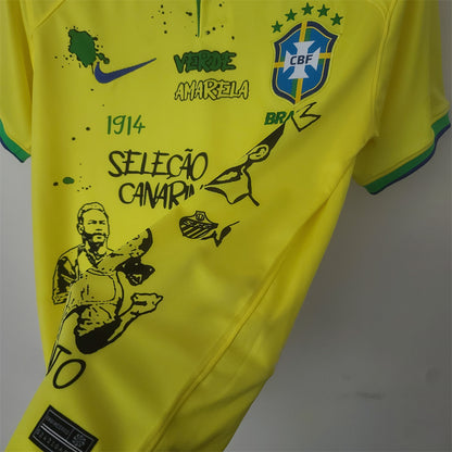 2022 Brazil Home Court Graffiti Board Shirt
