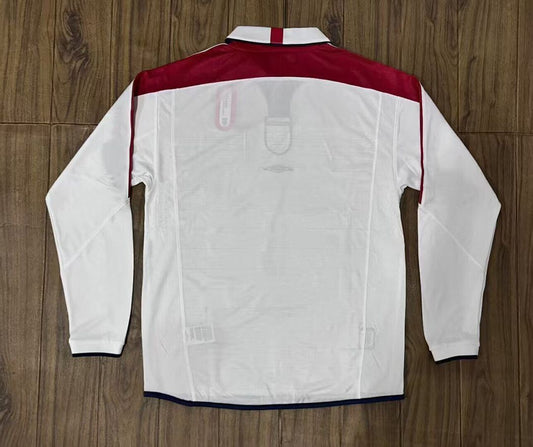 Retro England 2004 Home Long Sleeve Shirt