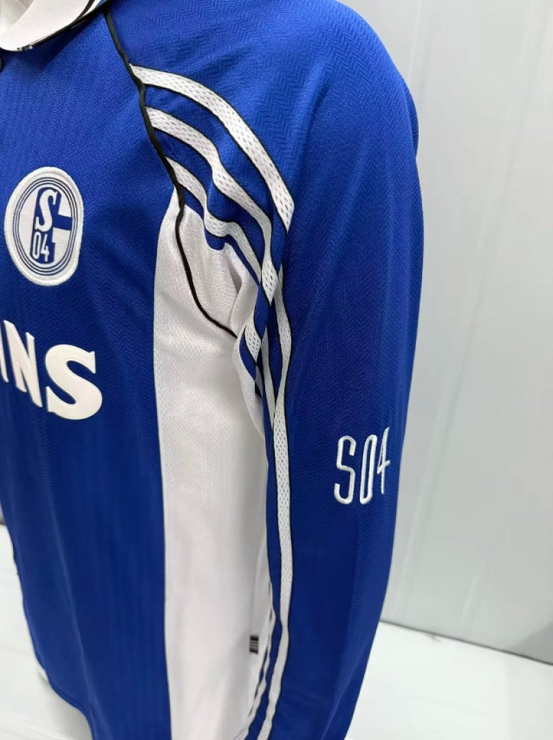 Retro FC Schalke 04 1998/00 Home Long Sleeve Shirt