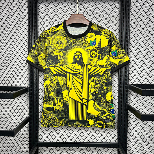 Brazil Jesus Yellow Special Version Shirt