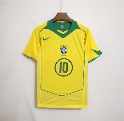 2004 Brazil Home Retro Shirt