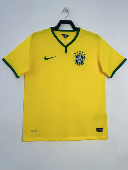 2014 Brazil Home Retro Shirt