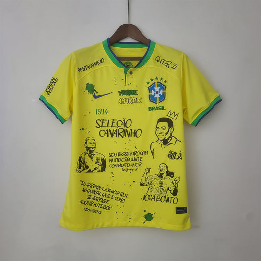 2022 Brazil Home Court Graffiti Board Shirt