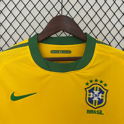 2010 Brazil Home Retro Shirt