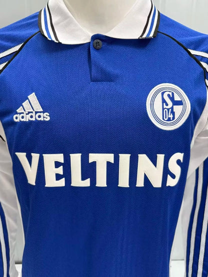 Retro FC Schalke 04 1998/00 Home Long Sleeve Shirt