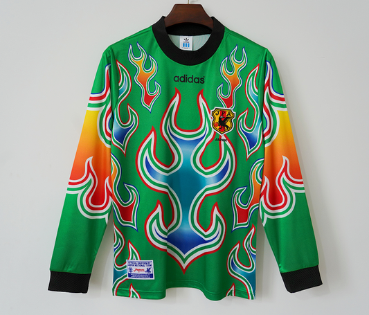 Retro Japan 1998 Green Long Sleeve Goalkeeper Shirt