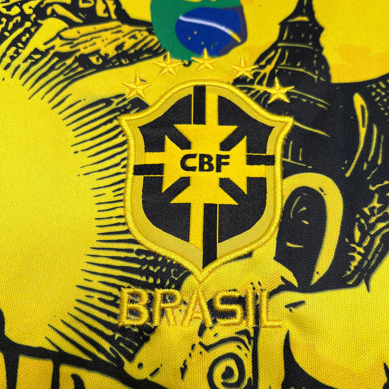 Brazil Jesus Yellow Special Version Shirt