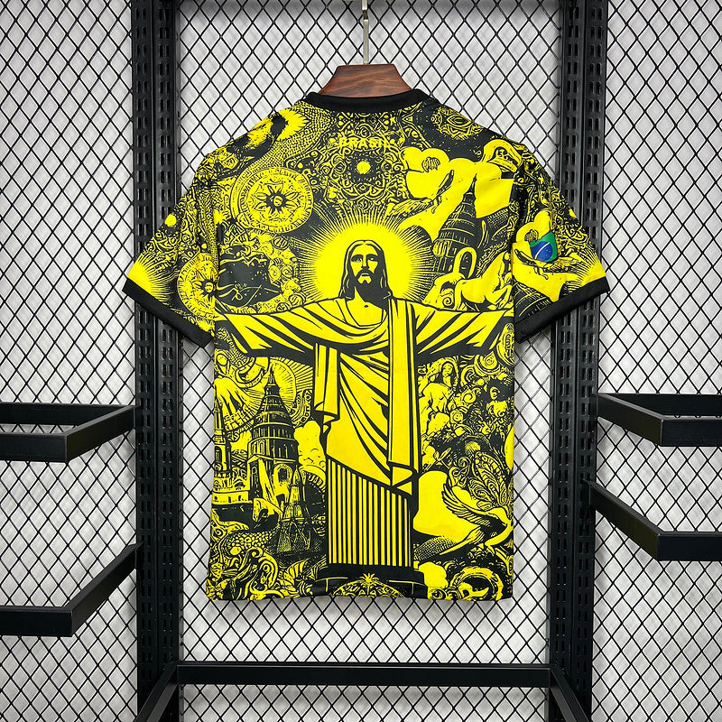 Brazil Jesus Yellow Special Version Shirt