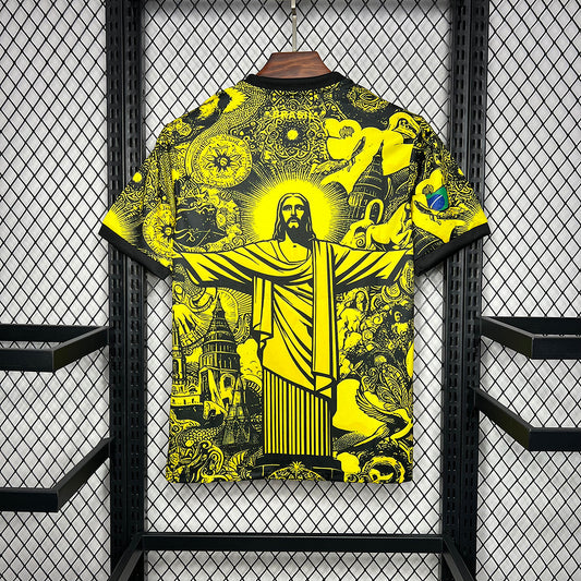 Brazil Jesus Yellow Special Version Shirt