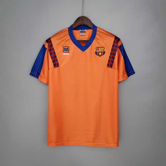 91/92 Barcelona Orange Shirt