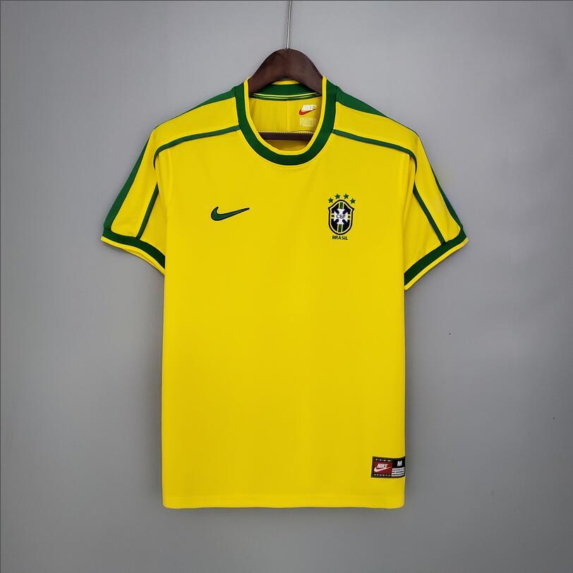 1998 Brazil Home Retro Shirt