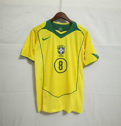 2004 Brazil Home Retro Shirt